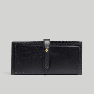Madewell black leather wallet NEW